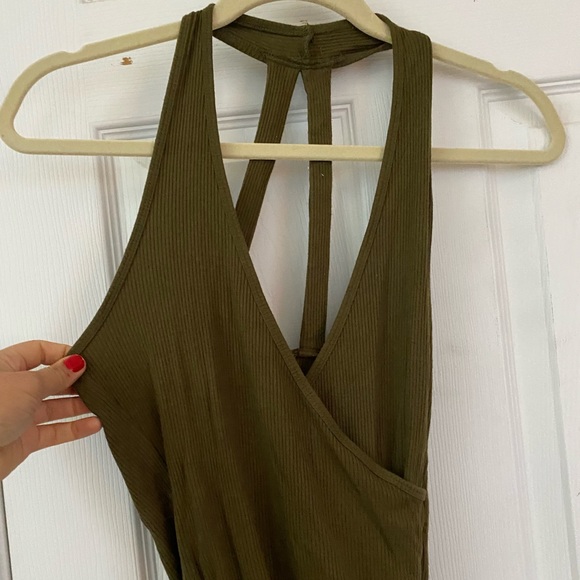 Abercrombie and Fitch Olive Green Bodysuit - Picture 2 of 4
